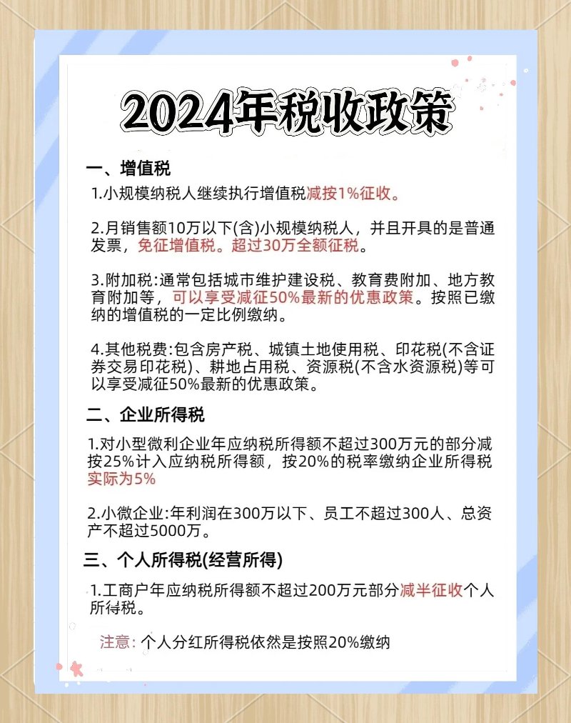 税收优惠政策